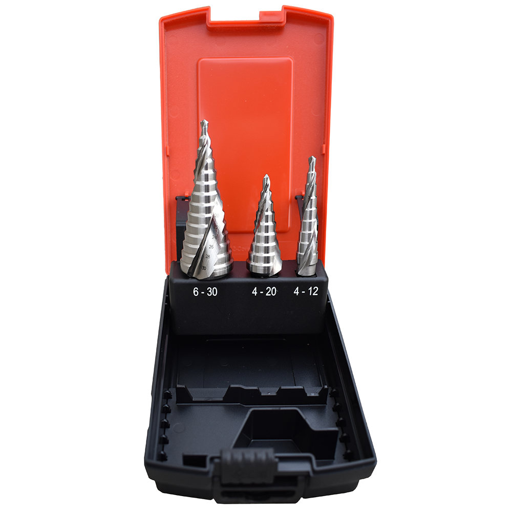 Abraboro HSS-Co lépcsős fúró készlet, 3 részes termék fő termékképe