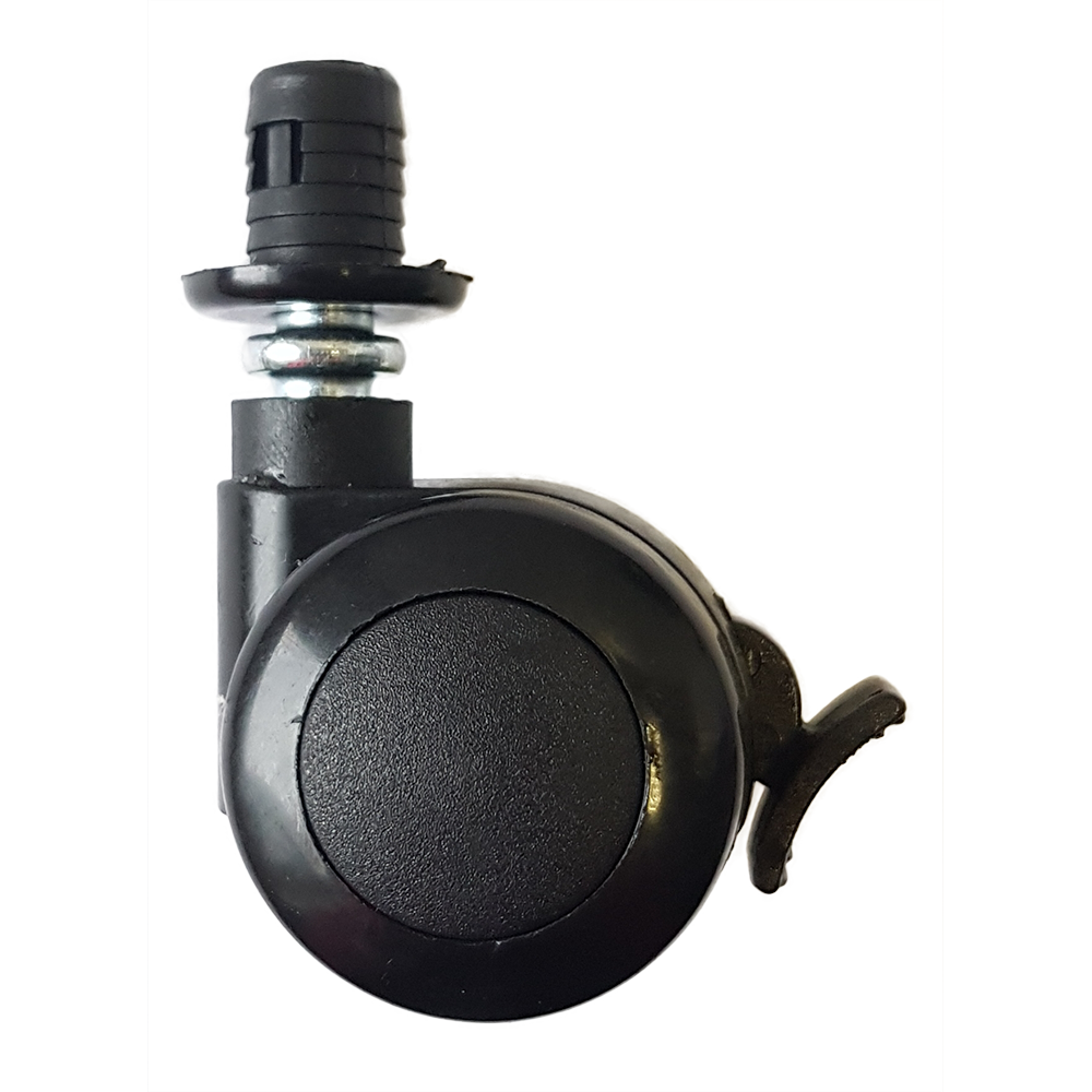 67-58-40 (fékes) Ø8 mm csapos műanyag hüvelyes bútorgörgő Ø40 mm, fékes termék fő termékképe