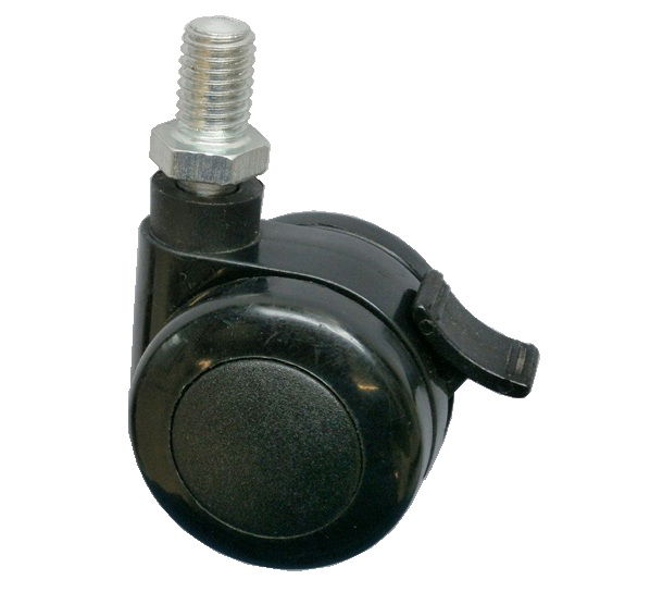 69-58-40 (fékes) M10 menetes csatlakozású bútorgörgő Ø40 mm, fékes termék fő termékképe