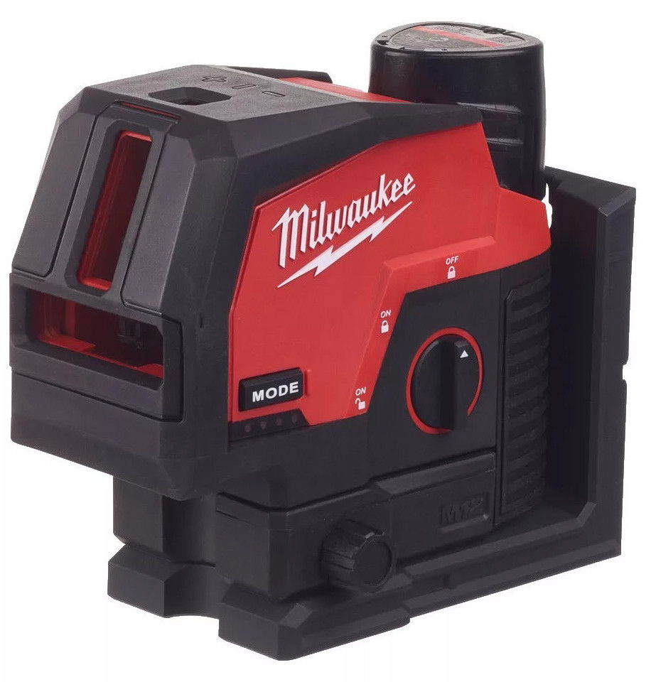 Milwaukee M12 CLLP-301C akkus 2-vonalas keresztvetítő és pontlézer, zöld (1 x 3.0 Ah Li-ion akkuval) (PROMO) termék fő termékképe