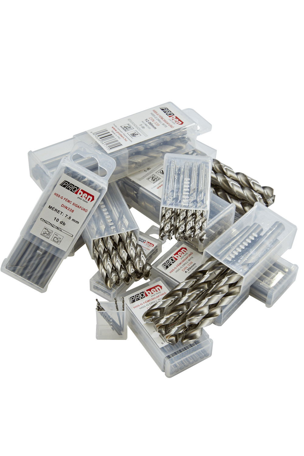 Proben HSS-G Ø19.50 mm Hengeresszárú fém csigafúró, szárcsökkentett, köszörült DIN338 termék fő termékképe